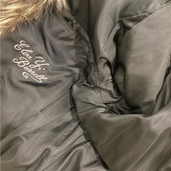 Dior Authentic Vintage Full Length Black Mink Coat with Fox Collar M/L - Picture 9 of 9